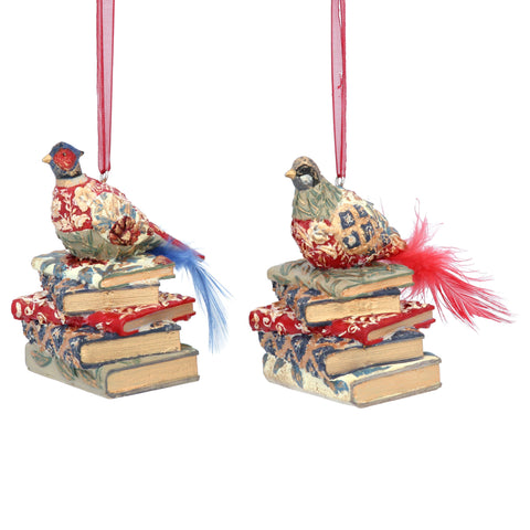 Christmas Arts and Crafts Resin Book/Bird Decoration