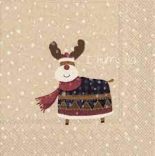 Lunch Napkins – Rudolph