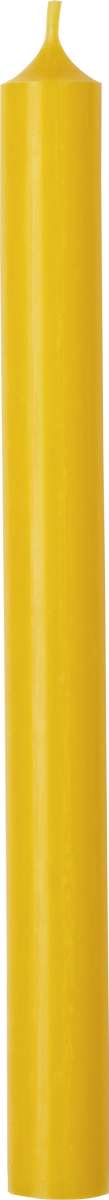 Dark Yellow Cylinder Candle - 25cm