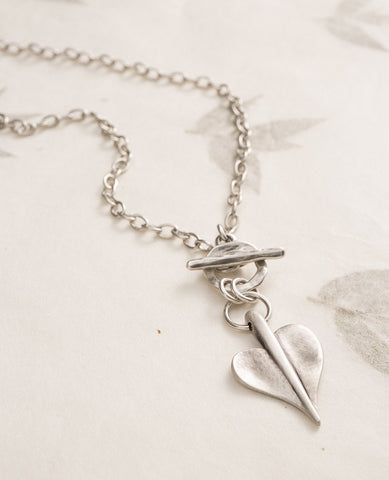 Leaf Of Love T-bar Fine Necklace by Danon
