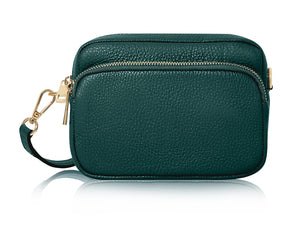 Compact Two Pocket Leather Bag