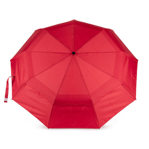 Waterloo Sustainable Nylon Umbrella- Cranberry