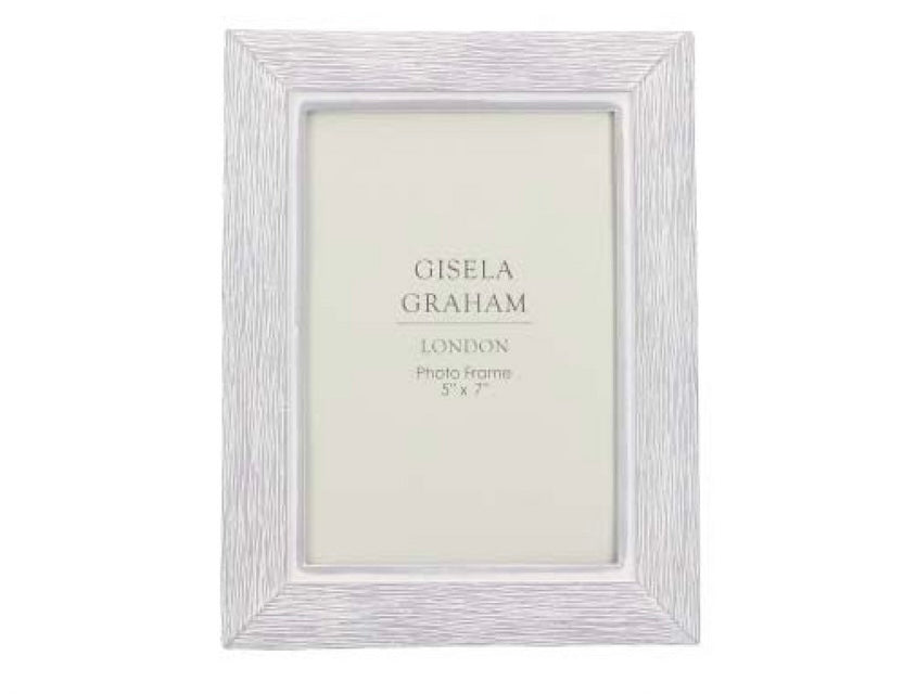 Grey Resin Wood Effect Picture Frame - 7” x 5”