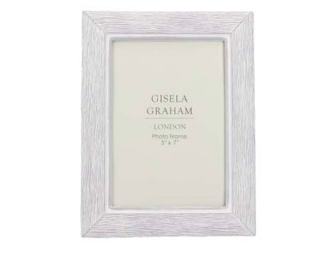 Grey Resin Wood Effect Picture Frame - 7” x 5”