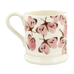 Emma Bridgewater Pink Cabbage White Butterfly 1/2 Pint Mug