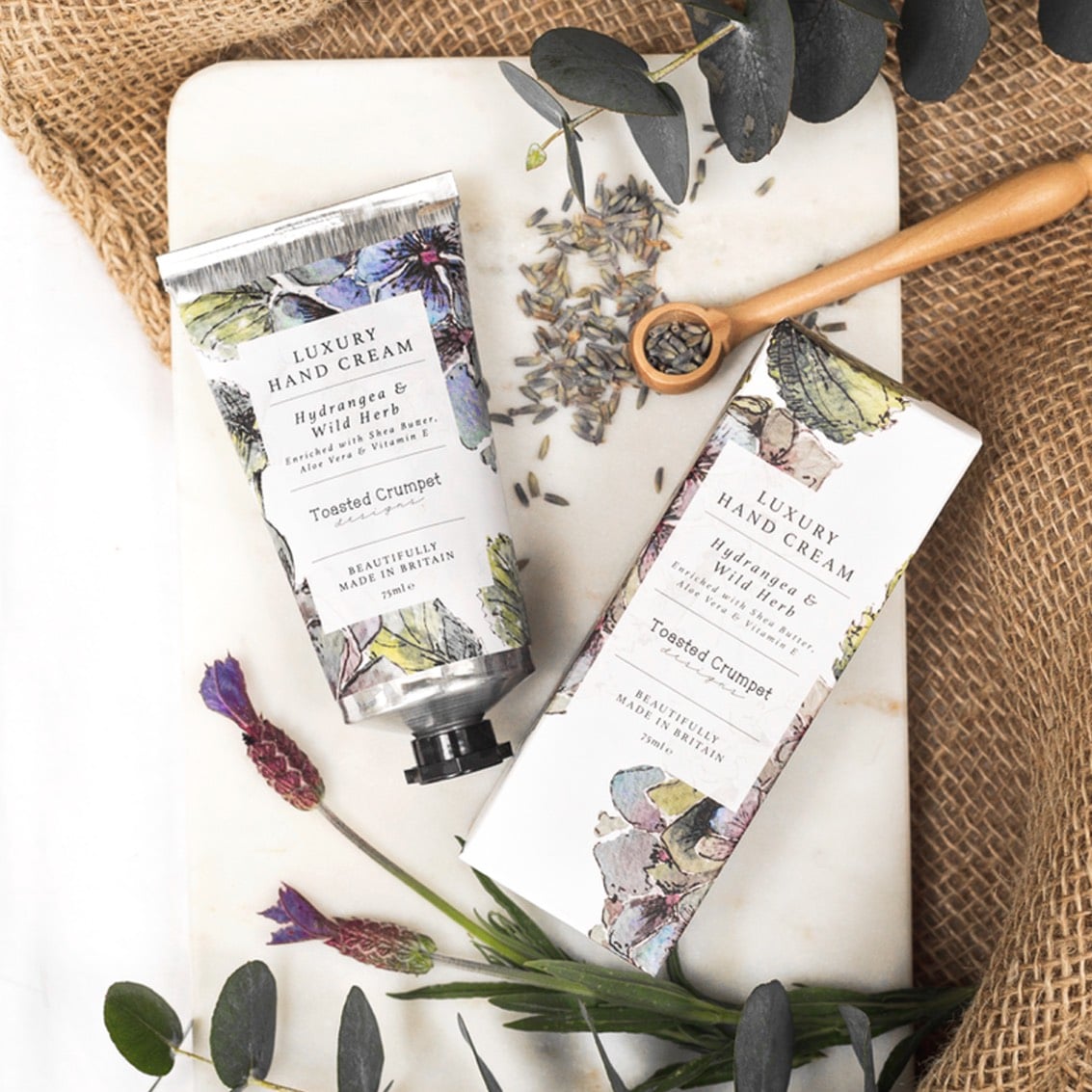 Hydrangea & Wild Herb 75ml Luxury Hand Cream