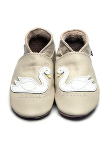 Inch Blue Baby Shoes - Swan Cream