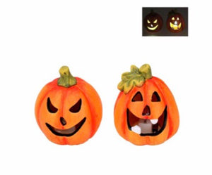 cadeauxwells - Small LED Pumpkin Ornament - Gisela Graham - Seasonal