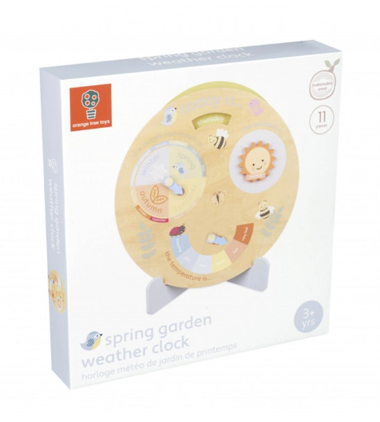 Spring Garden Weather Clock
