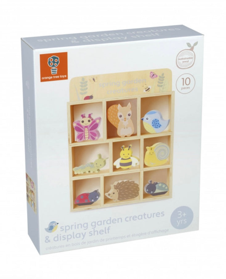 Spring Garden Creatures & Display Shelf