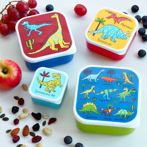 Set of 4 Snack boxes - Dino