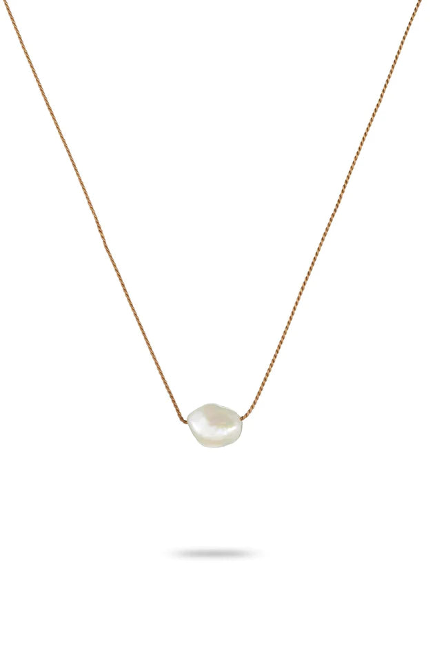 Cord Pearl Necklace