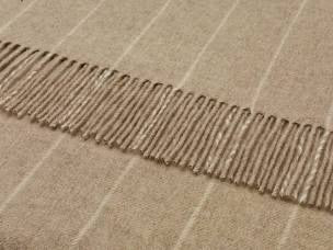 Bronte Beige Pinstripe Throw
