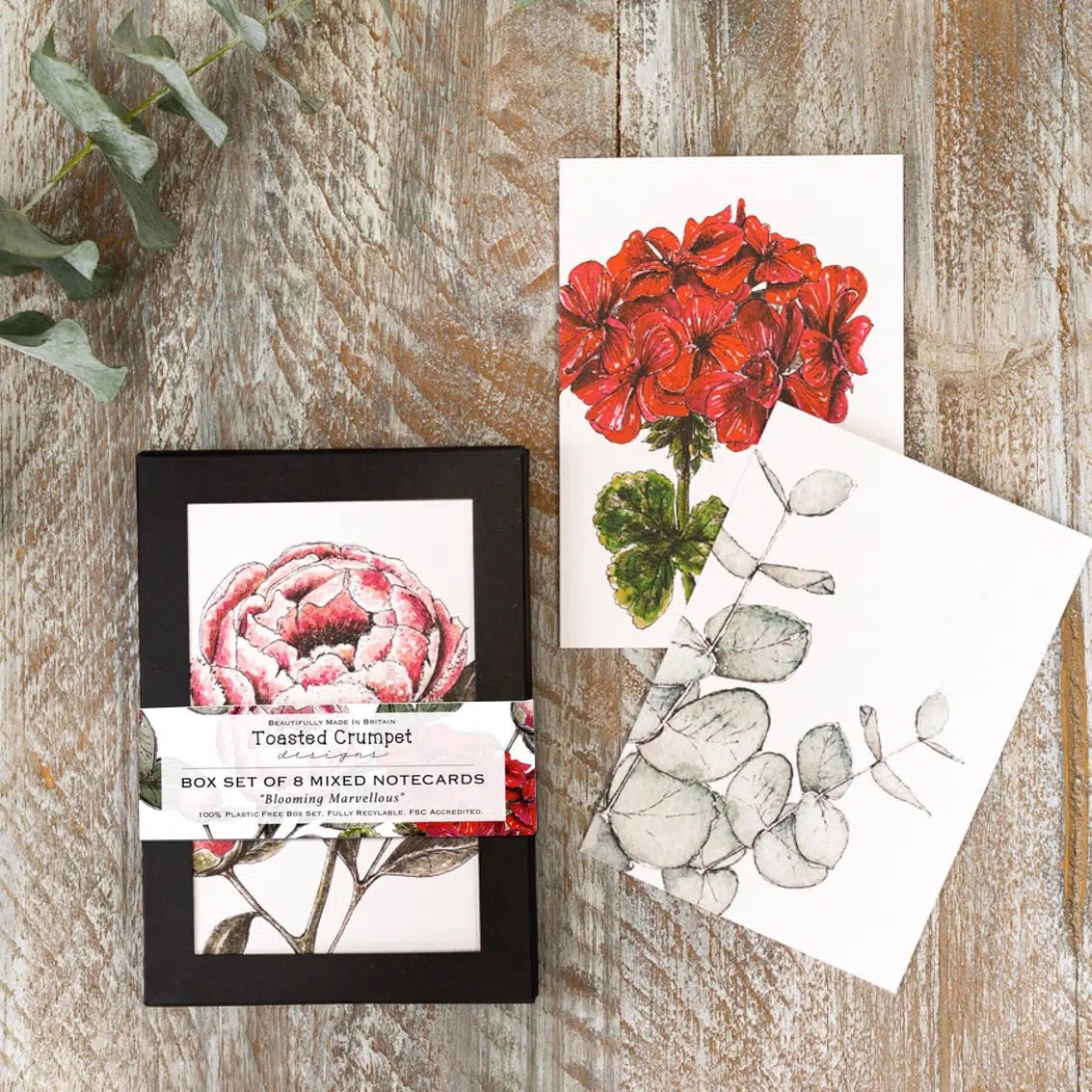 ‘In Full Bloom’ - Boxed Set of 8 Mixed Notecards