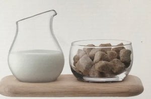 cadeauxwells - Sugar/cream set & oak base - LSA - Glassware