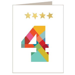 4 - Mini Gold Star Card