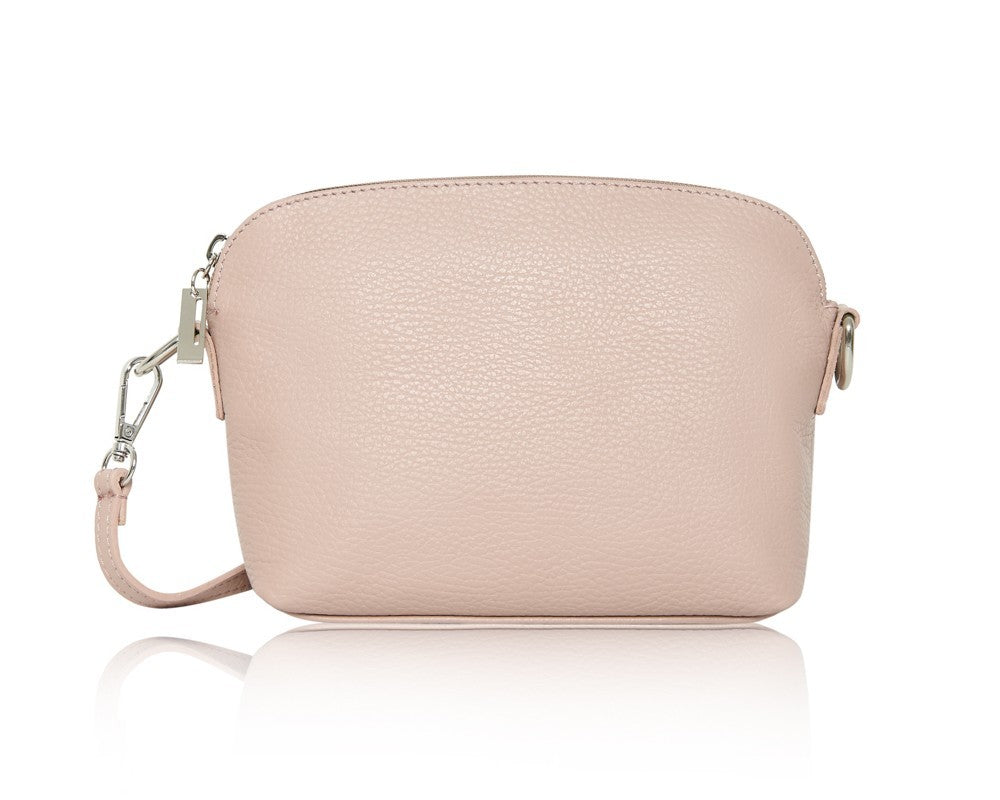 Leather Narrow Zipped Crossbody Bag