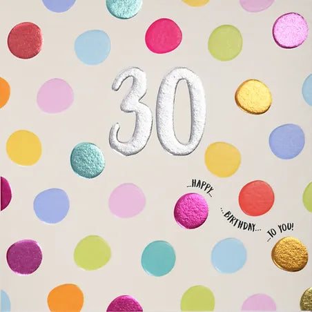 30th Birthday - Polka Dot