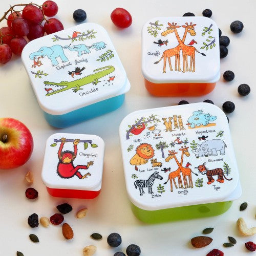 Set of 4 Snack boxes - Jungle