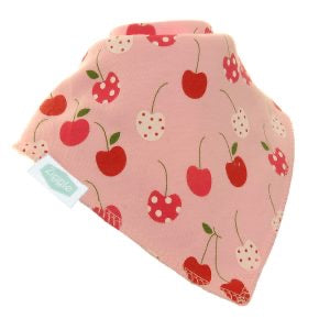Fun absorbent baby bandana - Cherries