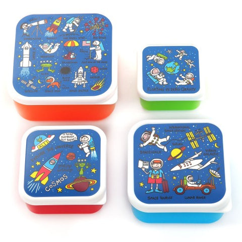Set of 4 Snack boxes - Space