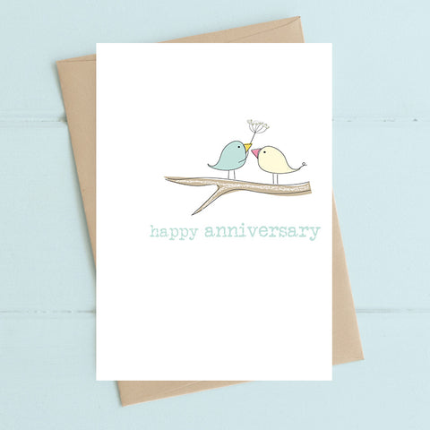 Anniversary - two birds on a branch