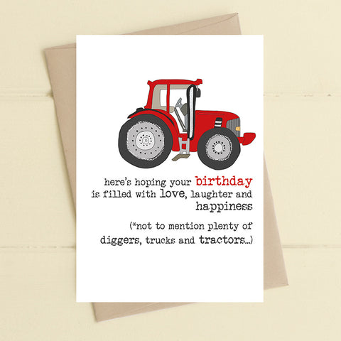 Birthday - Diggers, Trucks & Tractors