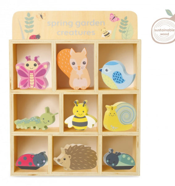 Spring Garden Creatures & Display Shelf