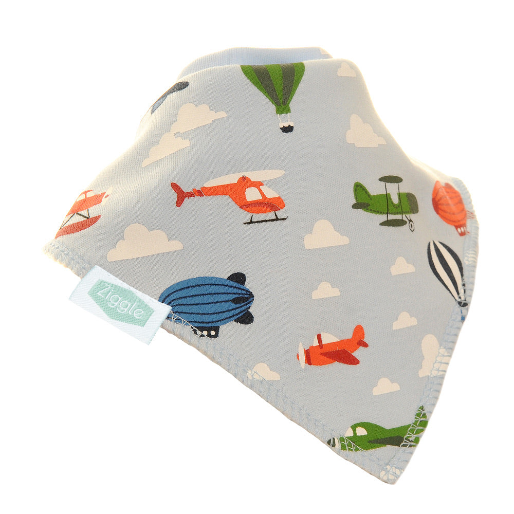 Fun Absorbant Baby Bandana - Planes