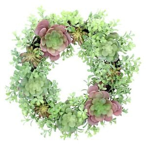 Glittered Succulent/Twig Wreath