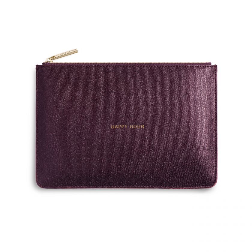 Perfect Pouch - Happy Hour - Shiny Burgundy