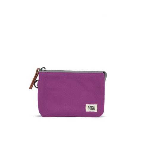 Carnaby Small Sustainable Canvas Purse - Violet