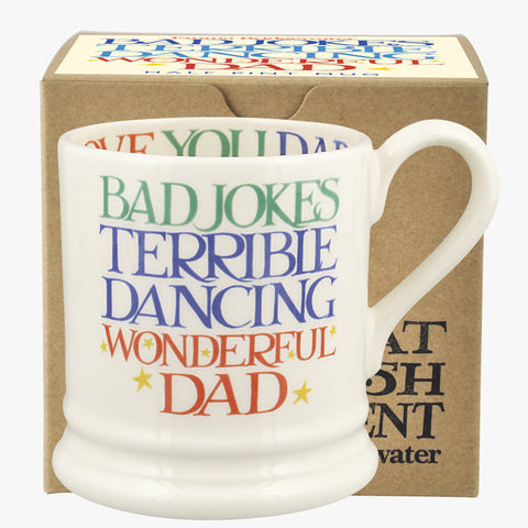 Emma Bridgewater Rainbow Toast ‘Wonderful Dad’ 1/2 Pint Mug