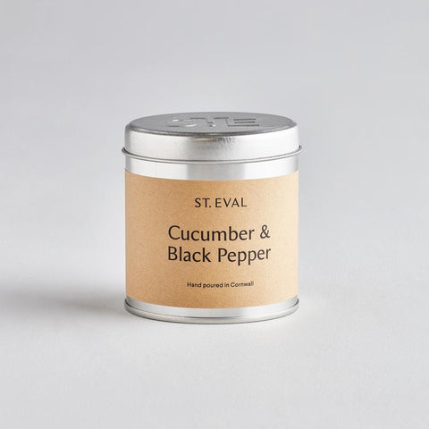 Cucumber & Black Pepper Tin Candle