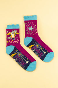 Zodiac Ankle Socks - Taurus
