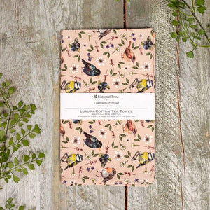 *NEW* Garden Birds (Pink Blush) Tea Towel
