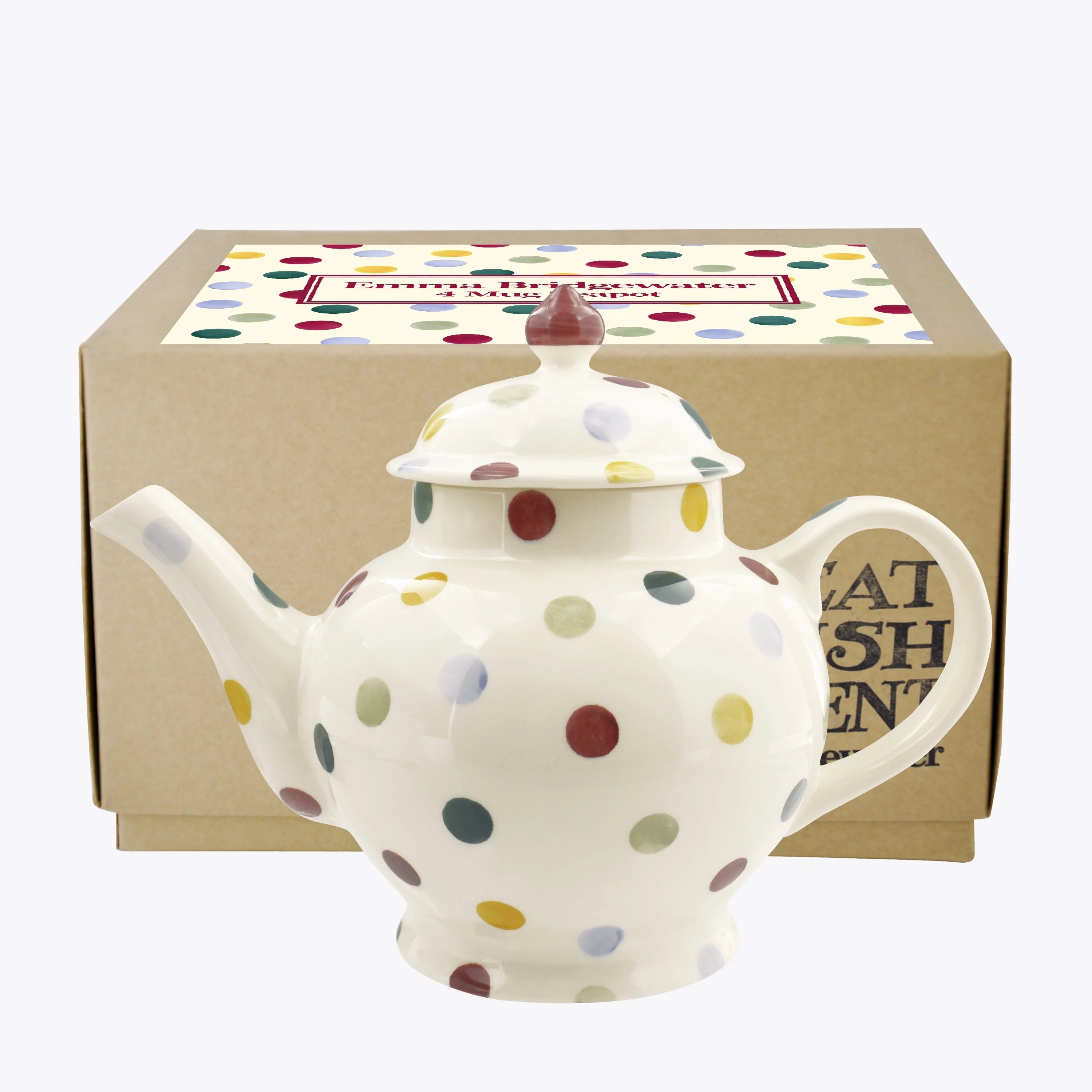 Emma Bridgewater Polka Dot 4 Mug Teapot Boxed