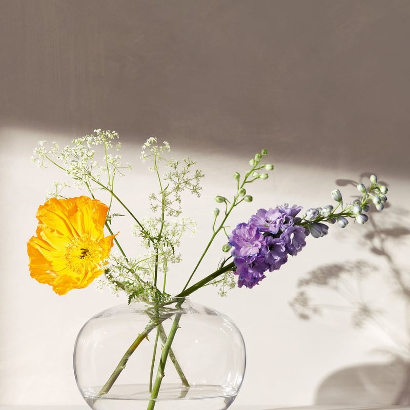 Flower Curved  Bouquet Clear