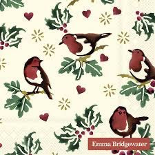 Cocktail Napkins – Emma Bridgewater Little Robin