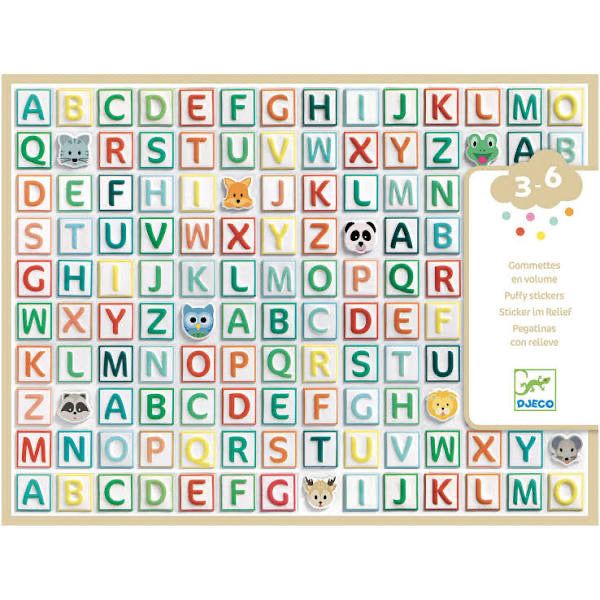 Puffy Stickers - Alphabet