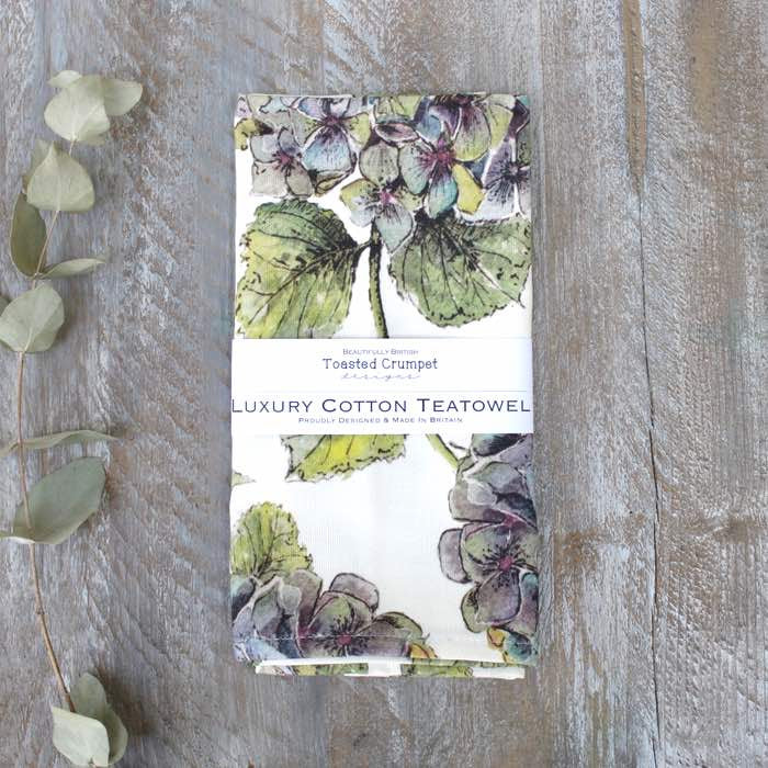 Tea Towel - Hydrangea Pure