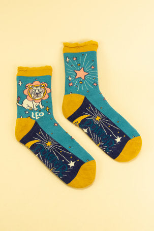 Zodiac Ankle Socks - Leo