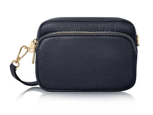 Compact Two Pocket Leather Bag