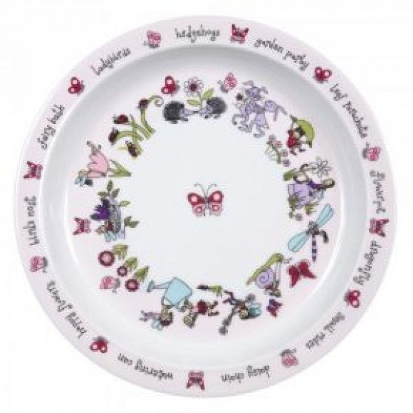Melamine Plate - Secret Garden
