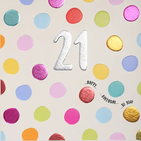 21st Birthday - Polka Dot