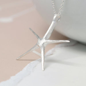 925 Silver Starfish Necklace