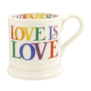 Emma Bridgewater Rainbow Toast ‘Love Is Love’ 1/2 Pint Mug