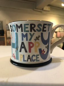 cadeauxwells - Mug - Somerset My Happy Place - Moorland Pottery - 