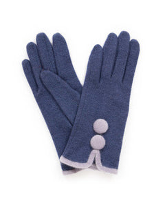 Wool Gloves - Christabel Navy