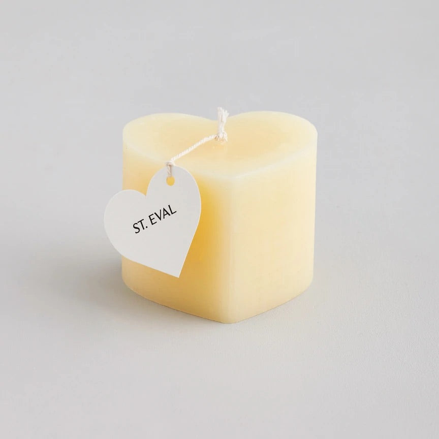 Ivory Mini Heart Candle